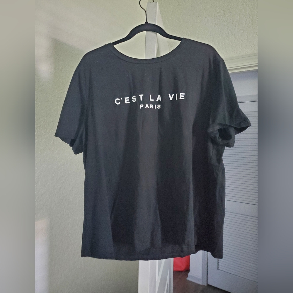 A Black Casual Tee